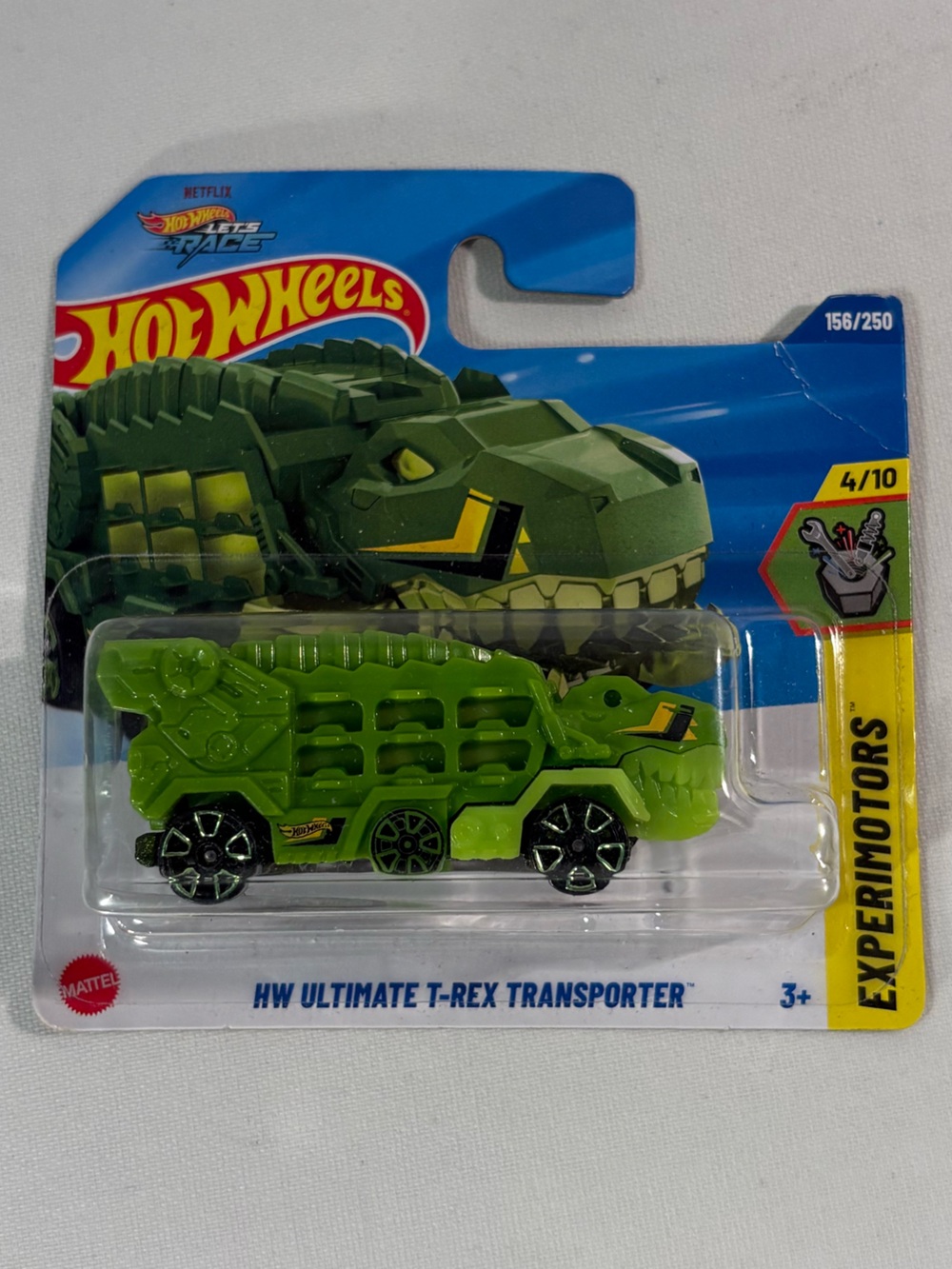 [4/$25] HOT WHEELS HW ULTIMATE T-REX TRANSPORTER GREEN EXPERIMOTORS SCALE CAR
